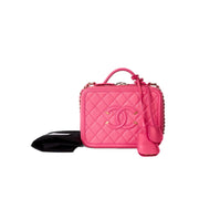 Chanel Vanity Box Bag Coral Pink
